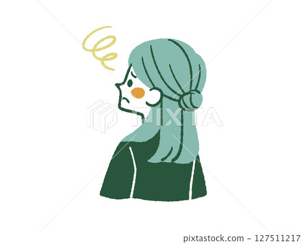 Woman in trouble - 4 colors 127511217