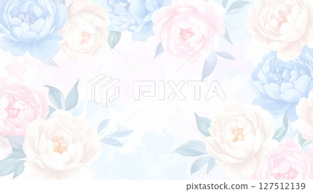 Abstract pink watercolor background with a romantic rose floral design, perfect for wedding cards or spring patterns 127512139