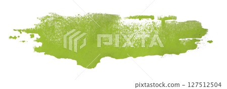 green watercolor background. Artistic hand paint. Isolated on transparent background. 127512504