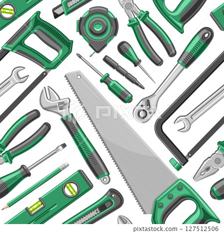 Vector Handyman Tools seamless pattern 127512506