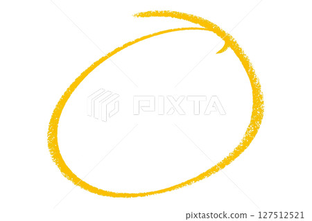 Yellow pencil highlight circle mark isolated on transparent background Yellow pencil highlight circle mark isolated on transparent background 127512521