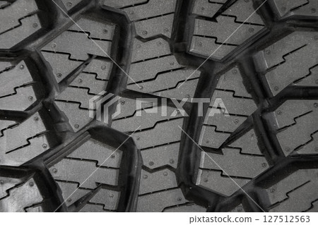 Car tire background, Tyre texture closeup background. 127512563