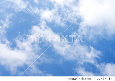 夏日的天空，夏日的天空，藍天，天空，夏天，晴朗，六月[東京] 127513218