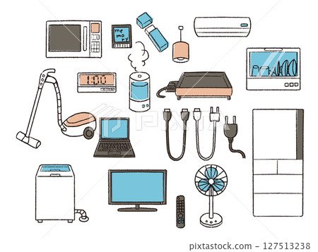 鋼筆畫家電套裝 127513238