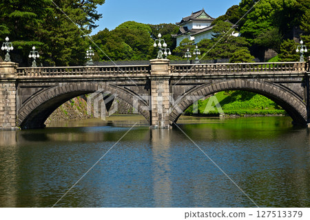 Imperial Palace Outer Gardens and Nijubashi Bridge 127513379