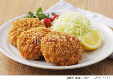 美味的肉末炸肉排 美味的肉末炸肉排 127513557
