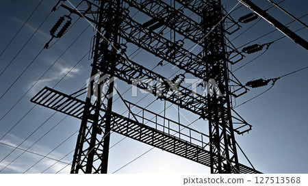 鐵路架空線路輸電塔 127513568