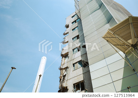 Buildings to be demolished Tokyo redevelopment c-5 film style Buildings to be demolished Tokyo redevelopment c-5 film style 127513964