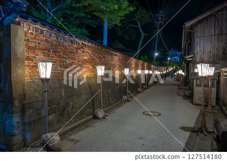 Night view of Aikawa-Kyomachi Street, Sado Island Night view of Aikawa-Kyomachi Street, Sado Island 127514180