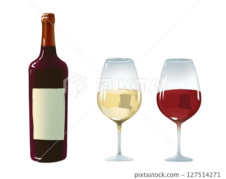 酒瓶和酒杯 酒瓶和酒杯 127514271