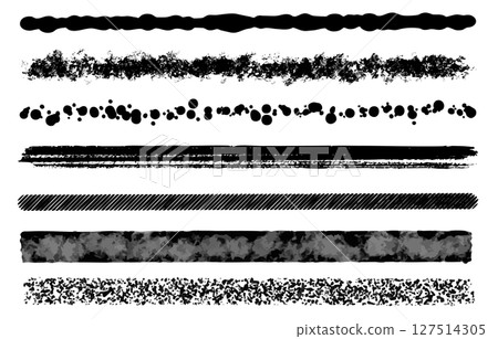Brush and ink brush line set 127514305