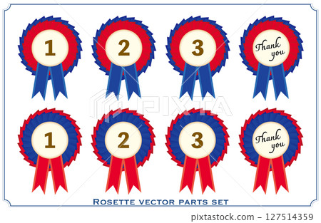 帶有排名和資訊的玫瑰花結套裝 | 玫瑰花結、絲帶、排名、第一名、第二名、第三名、感激 帶有排名和資訊的玫瑰花結套裝 | 玫瑰花結、絲帶、排名、第一名、第二名、第三名、感激 127514359