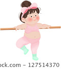 gymnastic cartoon girl gymnastic cartoon girl 127514370