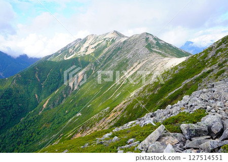 從讀賣新堂眺望赤牛岳南麓 127514551