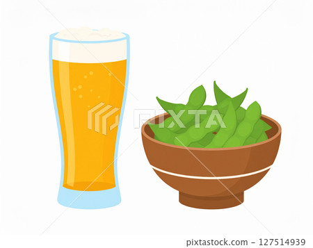 啤酒和毛豆 127514939