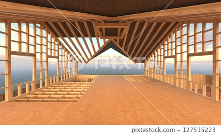 Wooden house 127515223