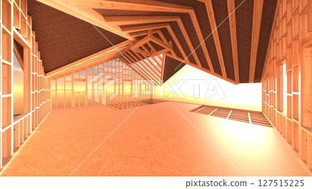 Wooden house 127515225