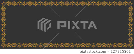 Decorative rectangular frame. Template for decoration, decoration and design, postcards, photos, social networks Decorative rectangular frame. Template for decoration, decoration and design, postcards, photos, social networks 127515501