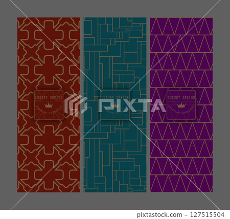 A luxurious pattern. A set of spectacular patterns for covers, prints, interior design, packaging, premium funds and creative ideas A luxurious pattern. A set of spectacular patterns for covers, prints, interior design, packaging, premium funds and creative ideas 127515504