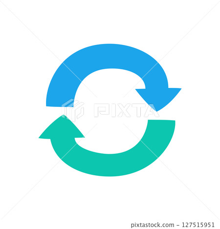 Simple icon of circular arrows, color 127515951