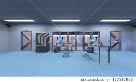 Laboratory corridor 127515988