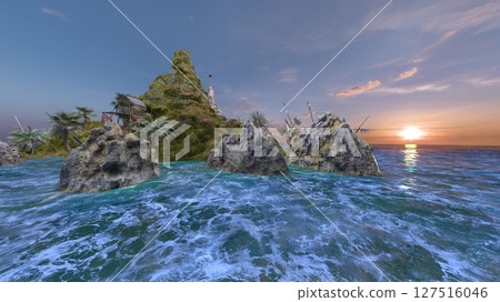 島嶼頂端的瞭望小屋 127516046