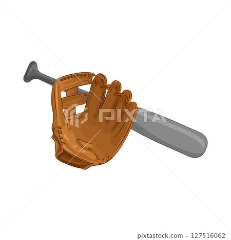 Illustration of Baseball bat and gloves Illustration of Baseball bat and gloves 127516062