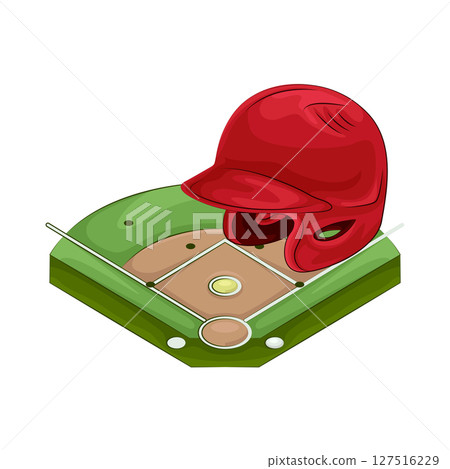 Illustration of Baseball field  127516229
