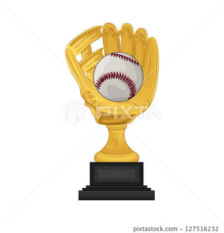 Illustration of Baseball trophy Illustration of Baseball trophy 127516232