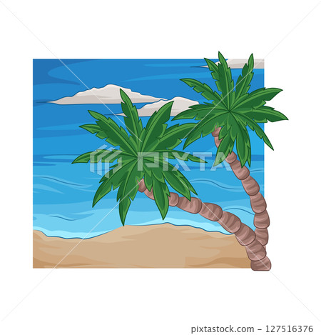 Illustration of Palm Tree Illustration of Palm Tree 127516376