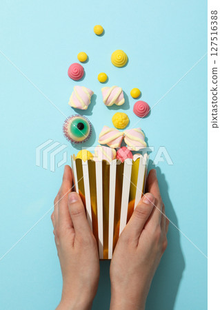 Jelly candy, concept of tasty and sweet food Jelly candy, concept of tasty and sweet food 127516388