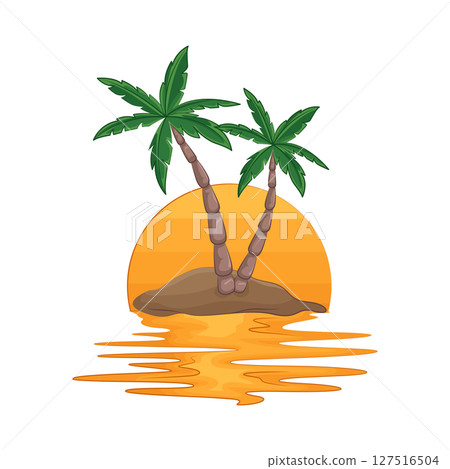 Illustration of Palm Tree 127516504