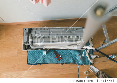 Air conditioner replacement work 127516751