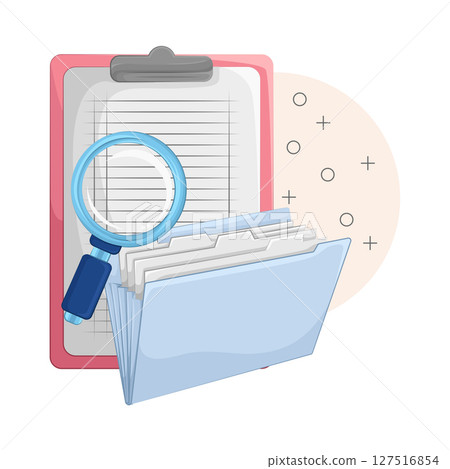 Illustration of Search Folder Illustration of Search Folder 127516854