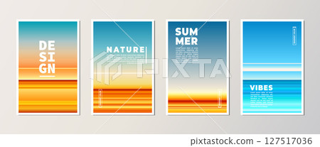 abstract cover with gradient color seascape theme abstract cover with gradient color seascape theme 127517036