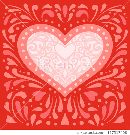 Valentine's Day vector illustration card 127517408