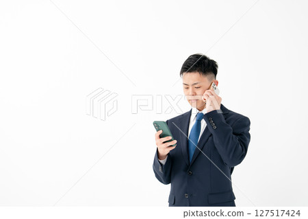 年輕人，商務，雙手機 127517424