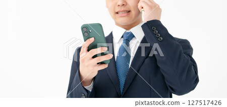 年輕人，商務，雙手機 127517426