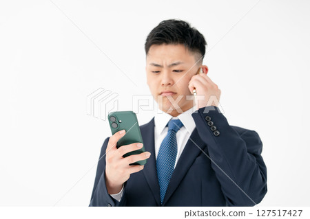 年輕人，商務，雙手機 127517427