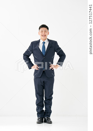 Young male business whole body 127517441