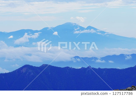 Mount Asama from the summit of Mount Noguchigoro Mount Asama from the summit of Mount Noguchigoro 127517786