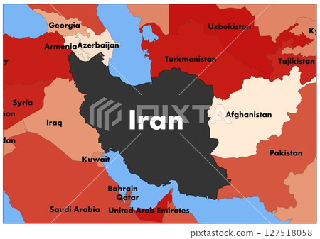 Iran World black map random background classic style Iran World black map random background classic style 127518058