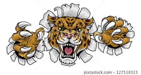 Jaguar Leopard Cheetah Panther Sports Team Mascot Jaguar Leopard Cheetah Panther Sports Team Mascot 127518313