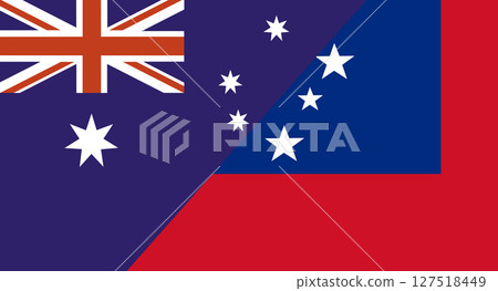 Flag of Australia and Independent State of Samoa. Sports competitions Flag of Australia and Independent State of Samoa. Sports competitions 127518449