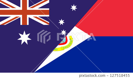 Flag of Australia and Saint Martin. Sports competitions. Political relations 127518455