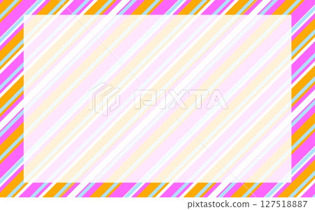 Striped frame, white space, stripes, pink, cute 127518887