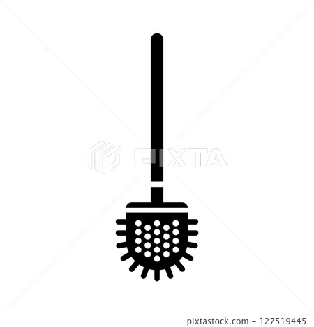 Toilet scrubber icon in flat style 127519445