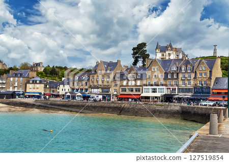 View of embankment in Cancale, France 127519854
