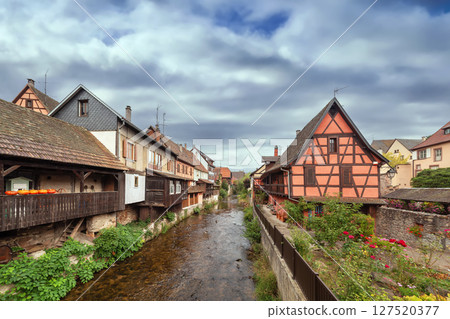 Weiss river in Kaysersberg, France Weiss river in Kaysersberg, France 127520377
