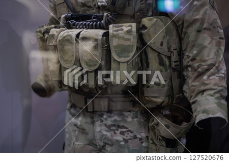 Armed Australian soldier uniform Armed Australian soldier uniform 127520676